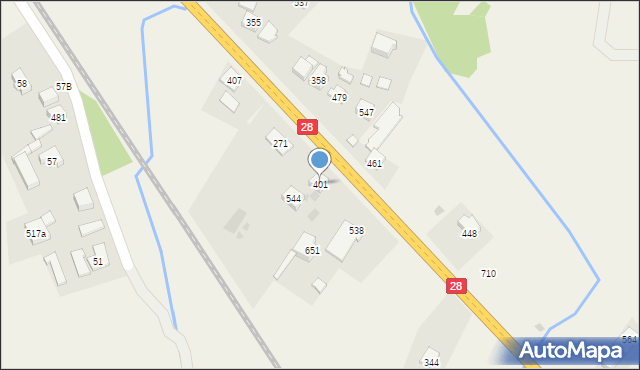 Juszczyn, Juszczyn, 401, mapa Juszczyn