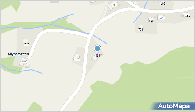 Juszczyn, Juszczyn, 418, mapa Juszczyn