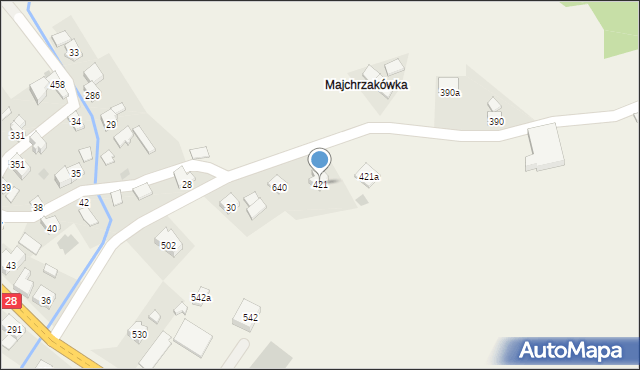 Juszczyn, Juszczyn, 421, mapa Juszczyn