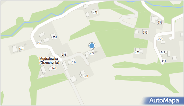 Juszczyn, Juszczyn, 427, mapa Juszczyn