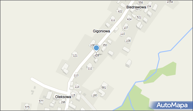 Juszczyn, Juszczyn, 428, mapa Juszczyn