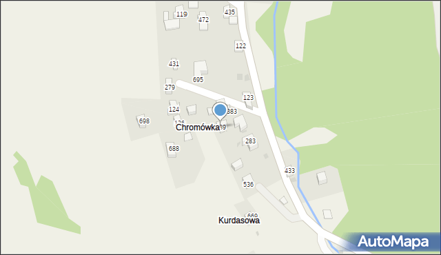 Juszczyn, Juszczyn, 439, mapa Juszczyn