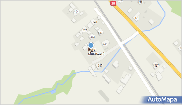 Juszczyn, Juszczyn, 478, mapa Juszczyn