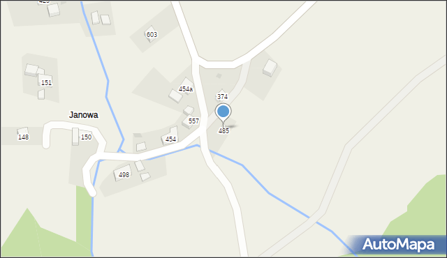 Juszczyn, Juszczyn, 485, mapa Juszczyn