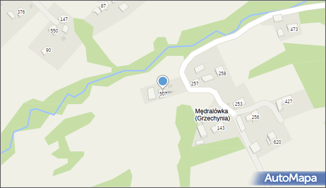 Juszczyn, Juszczyn, 507, mapa Juszczyn