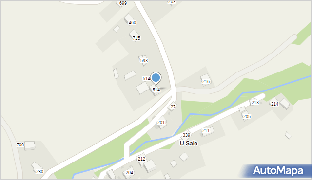 Juszczyn, Juszczyn, 514, mapa Juszczyn