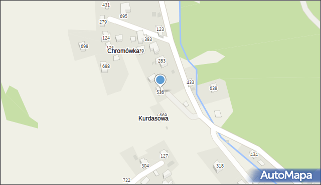 Juszczyn, Juszczyn, 536, mapa Juszczyn