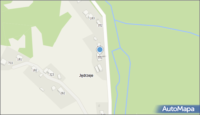 Juszczyn, Juszczyn, 551, mapa Juszczyn