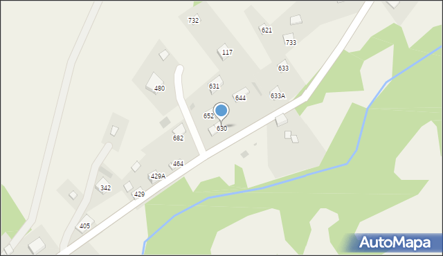 Juszczyn, Juszczyn, 630, mapa Juszczyn