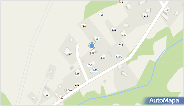 Juszczyn, Juszczyn, 631, mapa Juszczyn