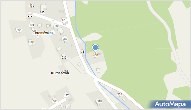 Juszczyn, Juszczyn, 638, mapa Juszczyn