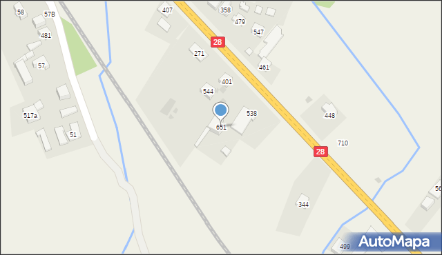 Juszczyn, Juszczyn, 651, mapa Juszczyn