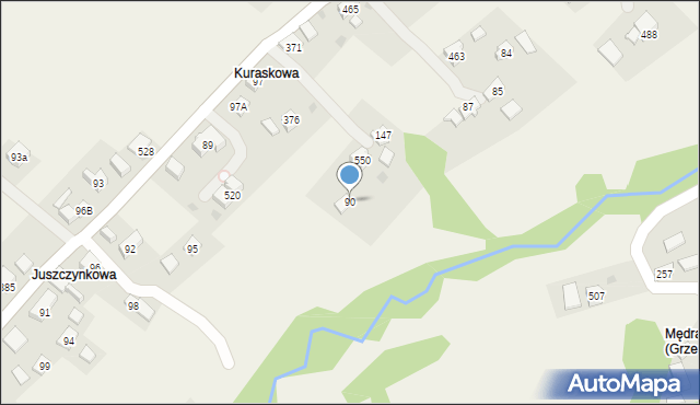 Juszczyn, Juszczyn, 90, mapa Juszczyn