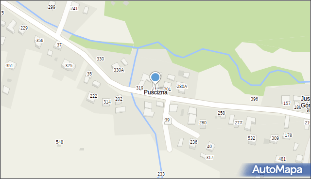 Juszczyna, Juszczyna, 111, mapa Juszczyna