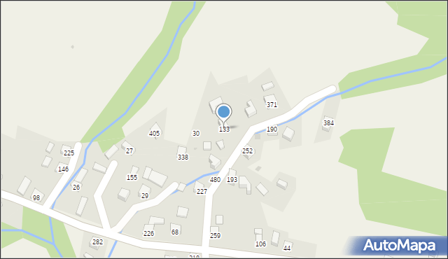 Juszczyna, Juszczyna, 133, mapa Juszczyna