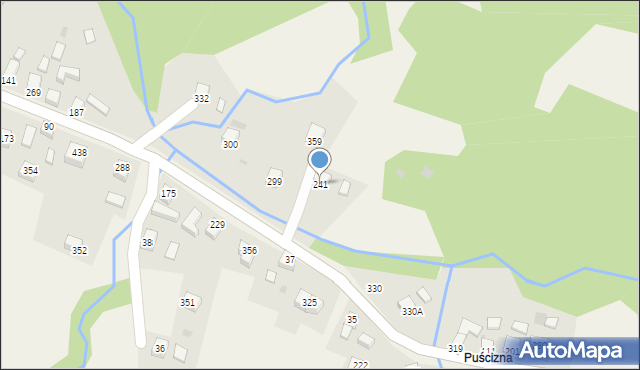 Juszczyna, Juszczyna, 241, mapa Juszczyna