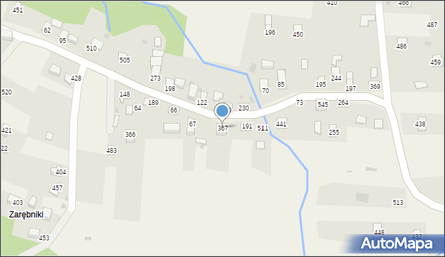 Juszczyna, Juszczyna, 367, mapa Juszczyna