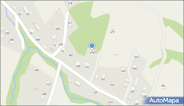 Juszczyna, Juszczyna, 373, mapa Juszczyna