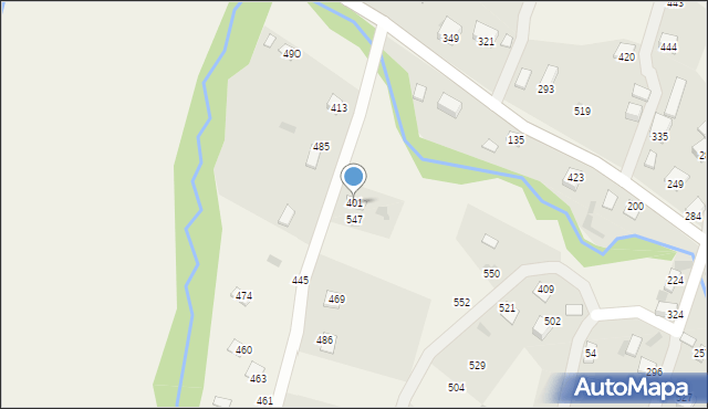 Juszczyna, Juszczyna, 401, mapa Juszczyna