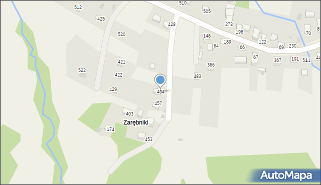 Juszczyna, Juszczyna, 404, mapa Juszczyna