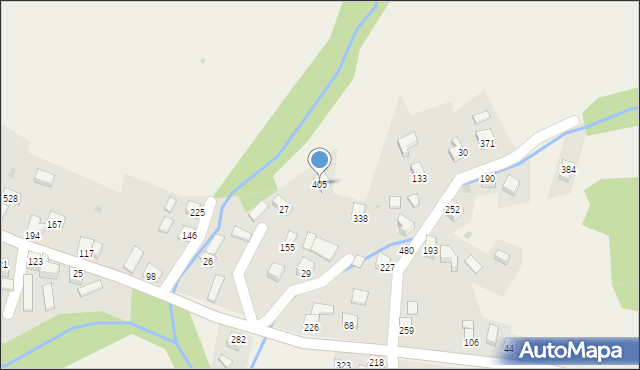 Juszczyna, Juszczyna, 405, mapa Juszczyna