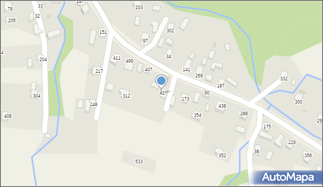 Juszczyna, Juszczyna, 41, mapa Juszczyna