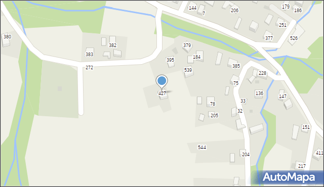 Juszczyna, Juszczyna, 427, mapa Juszczyna