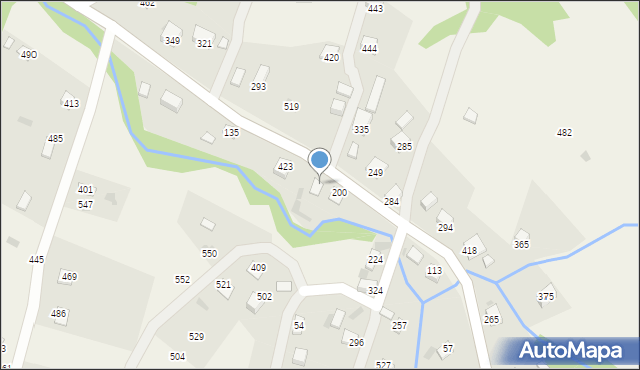 Juszczyna, Juszczyna, 431, mapa Juszczyna