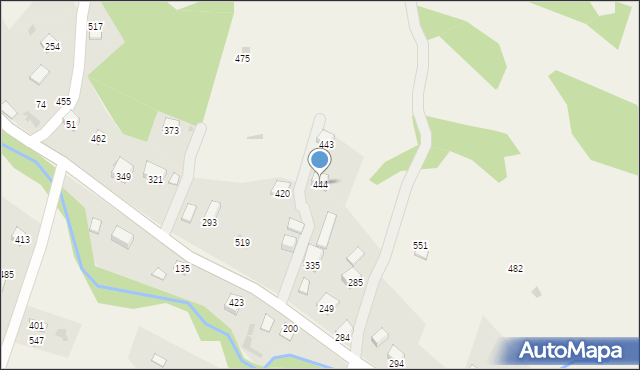 Juszczyna, Juszczyna, 444, mapa Juszczyna