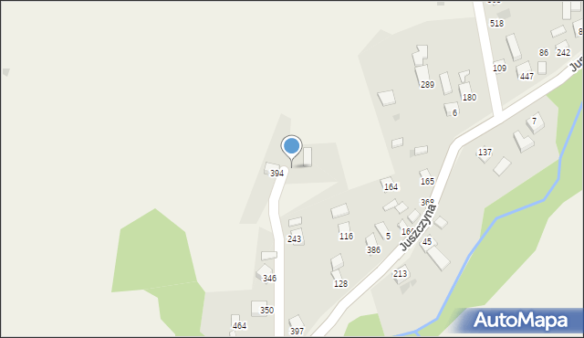 Juszczyna, Juszczyna, 465, mapa Juszczyna