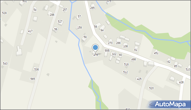 Juszczyna, Juszczyna, 476, mapa Juszczyna