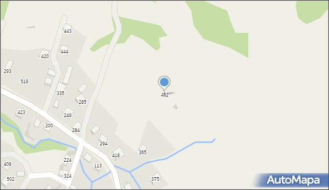 Juszczyna, Juszczyna, 482, mapa Juszczyna