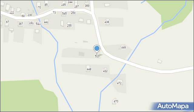 Juszczyna, Juszczyna, 513, mapa Juszczyna