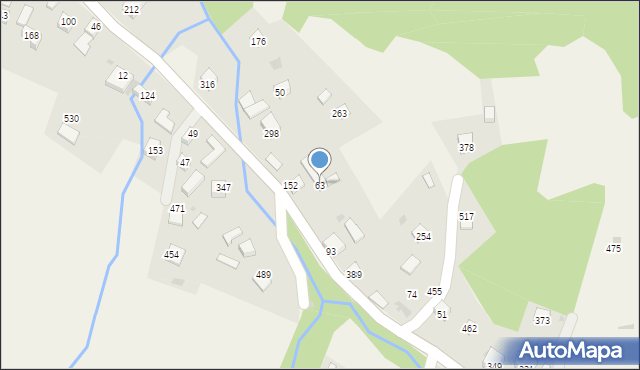 Juszczyna, Juszczyna, 63, mapa Juszczyna