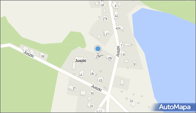 Juszki, Juszki, 15a, mapa Juszki