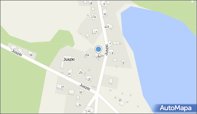 Juszki, Juszki, 15b, mapa Juszki