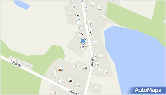 Juszki, Juszki, 17, mapa Juszki