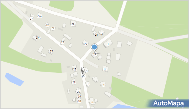 Juszki, Juszki, 1A, mapa Juszki