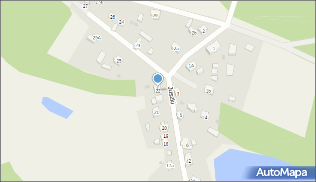 Juszki, Juszki, 22, mapa Juszki