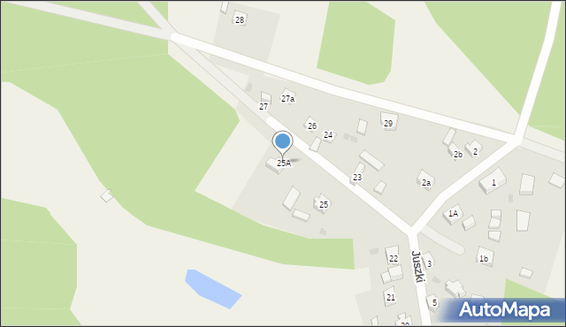 Juszki, Juszki, 25A, mapa Juszki