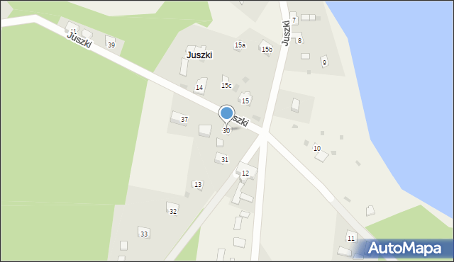 Juszki, Juszki, 30, mapa Juszki