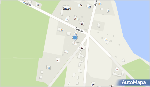 Juszki, Juszki, 31, mapa Juszki