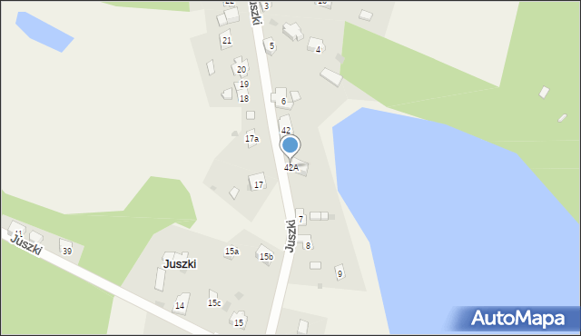 Juszki, Juszki, 42A, mapa Juszki