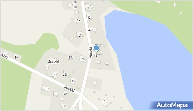 Juszki, Juszki, 8, mapa Juszki