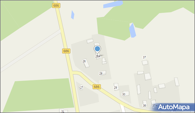 Juszkowy Gród, Juszkowy Gród, 26A, mapa Juszkowy Gród