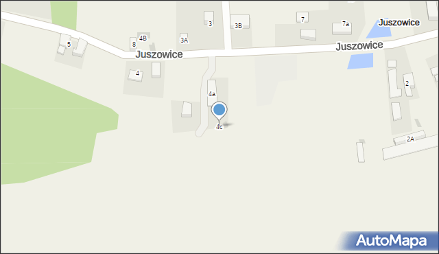 Juszowice, Juszowice, 4c, mapa Juszowice