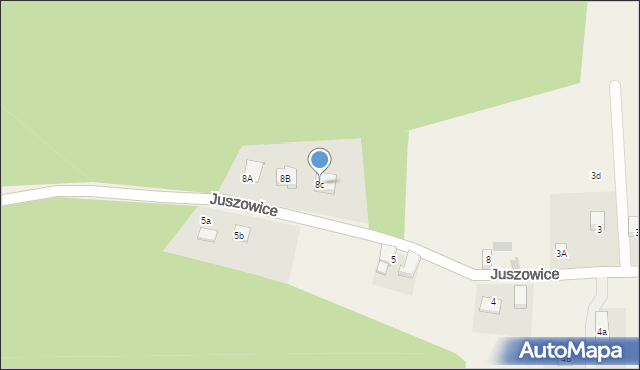 Juszowice, Juszowice, 8c, mapa Juszowice