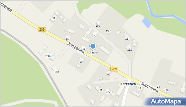 Jutrzenka, Jutrzenka, 26, mapa Jutrzenka