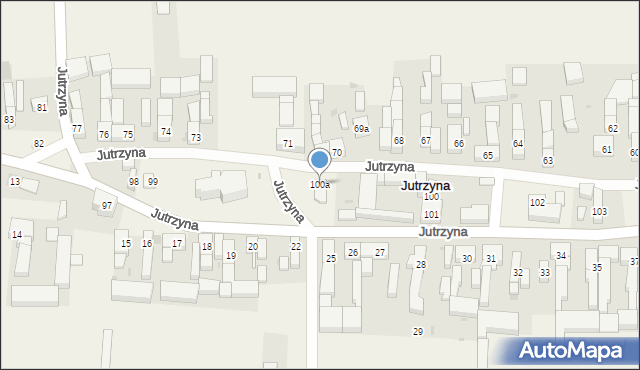 Jutrzyna, Jutrzyna, 100a, mapa Jutrzyna