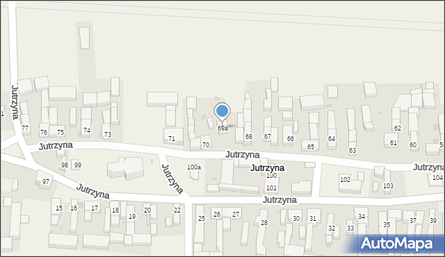 Jutrzyna, Jutrzyna, 69a, mapa Jutrzyna